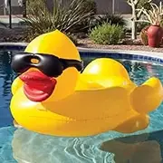 Float Joy Inflatable Pool Floats Tanning Pool Inflatables Adults Tanning Pool Lounger Giant Duck Water Hammock Sunbathing Pool Toys