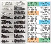 PC Screws Assorted Set M2 M3 M2.5 for Universal Laptop Computer Repair - HDD M.2 SSD - 355 Pieces