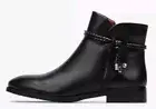 PIKOLINOS Flat Ankle boots Leather Royal for Woman In Blk Europe Size 38 (7.5-8)