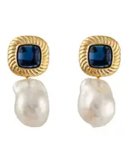 [Mocha] Sally Earrings in Blue