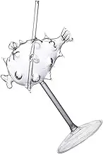 GLEAVI 1Pc Globefish Shape Cocktail Glass Transparent Glass Wine Goblet for Parties Bars and Home Use Creative Design Quality for All Beverages