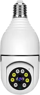 1080P 360°Rotate Auto Tracking Panoramic Camera Light Bulb Night VisionWireless for WiFi PTZ IP Cam Remote Viewing Security E27 Interface Home Security Webcam Two Way Voice