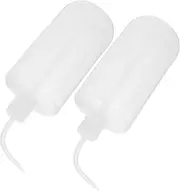 TEMPNAP 2pcs Plastic Safety Wash Bottle Squeeze Bottle with Scale Labels and Curved Mouth for Accurate Measurements for Lab Cleaning and Gardening Watering Tasks