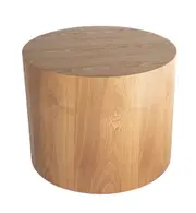 SK Designer Living Woody Round Wood Side Table