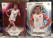 Jamal Musiala LOT (2) 2024 Topps UEFA RARE Pink Foil Disco Refractor ⭐️ MINT