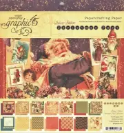 2010 *LAST ONE* Graphic 45 Christmas Past Paper Pad, 8 by 8-inch paper
