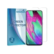 3 Pack MEZON Samsung Galaxy A70 Ultra Clear Film Screen Protectors