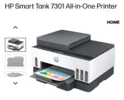 HP Smart Tank 7301e All-in-One InkJet Printer, Color Mobile Print, Scan, Copy,