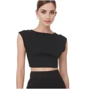 Susana Monaco Open Back Top in Black NWT Size XL