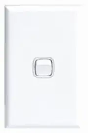 HPM EXCEL WEATHERPROOF HORIZONTAL SWITCH 1-Gang 10A 240V 2-Way Flush Mount WHITE