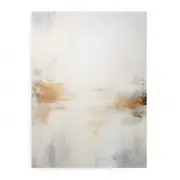 White Abstract Painting Canvas Print