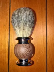 Badger Hair Shaving Brush Stainless Steel with Acrylic Handle Wet Shave