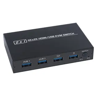 ✻Aimos AM-KVM 201CL 2合1 HDMI/USB KVM切換器支持高清2K*4K 2