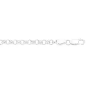 Silver 20cm Solid Belcher Bracelet - Made In Italy