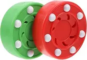 WOONEKY 2 Pack Roller Hockey High-Strength Pp Material Professional Training for Indoor/Outdoor Lightweight Durable Random Color