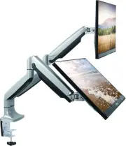 Dual Monitor Stand - Universal Desk Mount Arms for 13 to 30 Inch Com