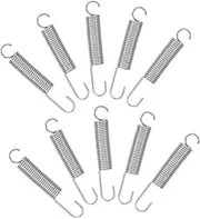 GAROZATION 10pcs Stainless Steel Pruning Shears Replacement Springs for Garden Tools Dual for Easy Maintenance and Versatile Pruning Tasks Orchards and Gardens