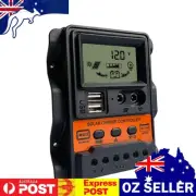 12V 24V Solar Charge Controller USB LCD Display Solar Panel Voltage Regulator