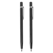 2Pcs Tungsten Carbide Tip Scriber with Clip Alloy Etching Pen Engraver Black