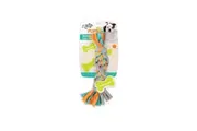 Puppy Chew Rope Toy - Dog Knotted Braided Rag Cotton Jersey Teething Play AFP