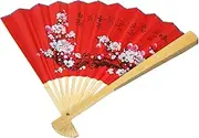 Folding Fan Wall Art Large Decorative Chinese Style Paper Fan for Home Decor