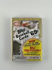1987 Topps Baseball Cello Pack With Barry Larkin on Top/Wade Boggs On Back M/NM