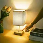 Small Table Lamp, 3-Way Dimmable Touch Control Bedside Lamps, Bedside Table Lam