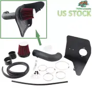 Black Heat Shield Cold Air Intake + Filter For 10-15 Chevrolet Camaro SS 6.2L V8 (for: Chevrolet)