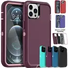 For iPhone 16 14 13 11 Pro Max/iPhone 15 Case Heavy Duty Shockproof Hard Cover