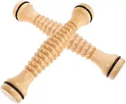 2Pcs Back Massage Roller Tool for Home Use Muscle Relief Stretching Improves for Neck Back Leg Massage Durable Design