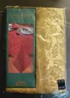 New! Gold Holly Berry 60” X 84” Oval Tablecloth 100% Polyester Nice! NIP NOS