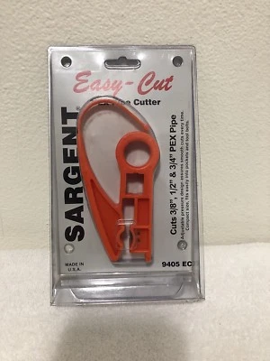 NIB SARGENT EASY-CUT PEX PIPE CUTTER 3/8", 1/2" & 3/4" PEX PIPE