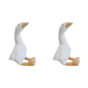 2x LVD Plush Georgina Duck Kids/Childrens Stuffed Animal/Soft Toy 25x10cm 0+