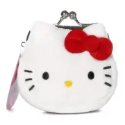 Sanrio HELLO KITTY plush girls kids coin purse NEW!