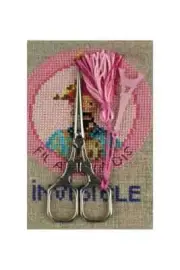Sajou CHROMED EMBROIDERY SCISSORS - PINK EIFFEL TOWER