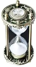 Creative Metal Hourglass Jewelry Hourglass Vintage Nordic Style Design Desktop Decoration by Glass Friends Holiday Gifts Sun (Color : Clear)