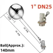 1" FLOAT BALL VALVE DN25 STAINLESS STEEL FLOAT SENSOR VALVE WATER LEVEL CONTROLL