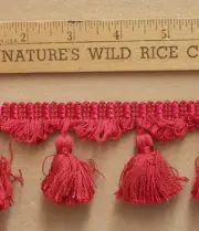 Tassel FringeTrim inBright Fuchsia Pink 160" Long Very Soft Crafts Sewing TR 325