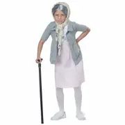Grandma Babushka Old Lady Granny 100 Days of School Book Week Girls Costume Kit