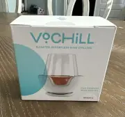 VoChill Stemless Wine Chiller Quartz BRAND NEW FACTORY SEALED #VC-SL-OO-QTZ-1