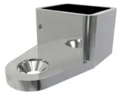 The Architects Choice FRICTION FIT HANDRAIL WALL BRACKET Mirror Polish