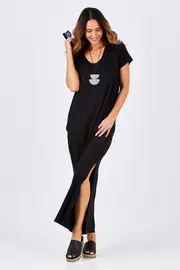 The Side Split Maxi Dress--BIRDK-546