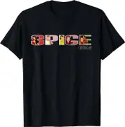 Spice Girls Official Logo T-Shirt: Classic Fit, Crew Neck, Short Sleeve, Black Small
