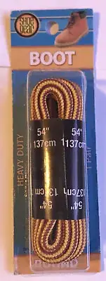 Work Boot Laces 54" Gold Brown Hiking Shoes Gear 54 Inch 137cm round New