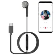 Wired Single-Sided Earphone Type-C/3.5mm Music Listening Mono Sports Headset