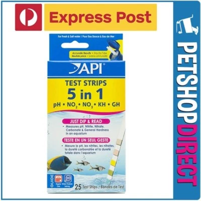 API 5 in 1 Aquarium Test Strips EXPRESS POST