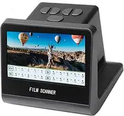 22MP Film Scanner with 5 LCD Screen, Digital Slide & Negative Converter, 16GB Memory, Converts 35mm 126 110 Super 8 Film to JPEG, HDMI & USB-C for PC