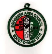 Evergreen Area Council Everett Washington, 1978 Event Patch