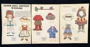 Paper Doll Contest Winners Mag. Paper Doll, 1984, National Doll World, VTG