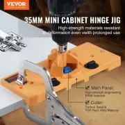 Concealed Hinge Jig with C-Clamp PA66 Nylon for Accurate Cabinet Mounting